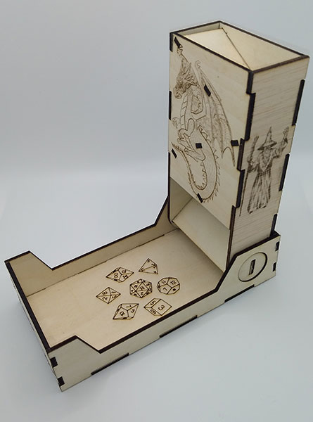 Folding Dice Tower